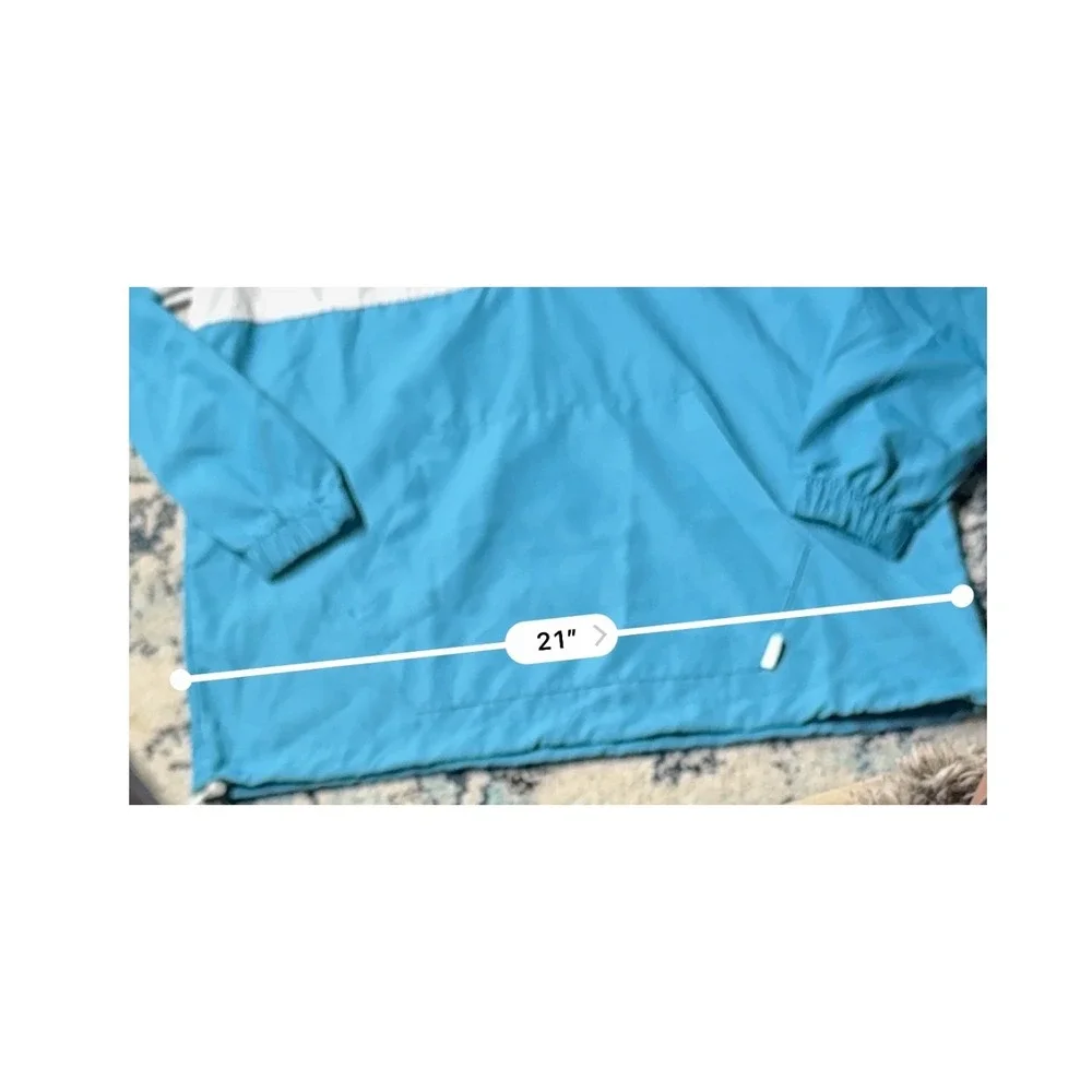 Sisstrevolution Respect The Sea Colorblock Windbreaker Pullover Jacket Blue XS